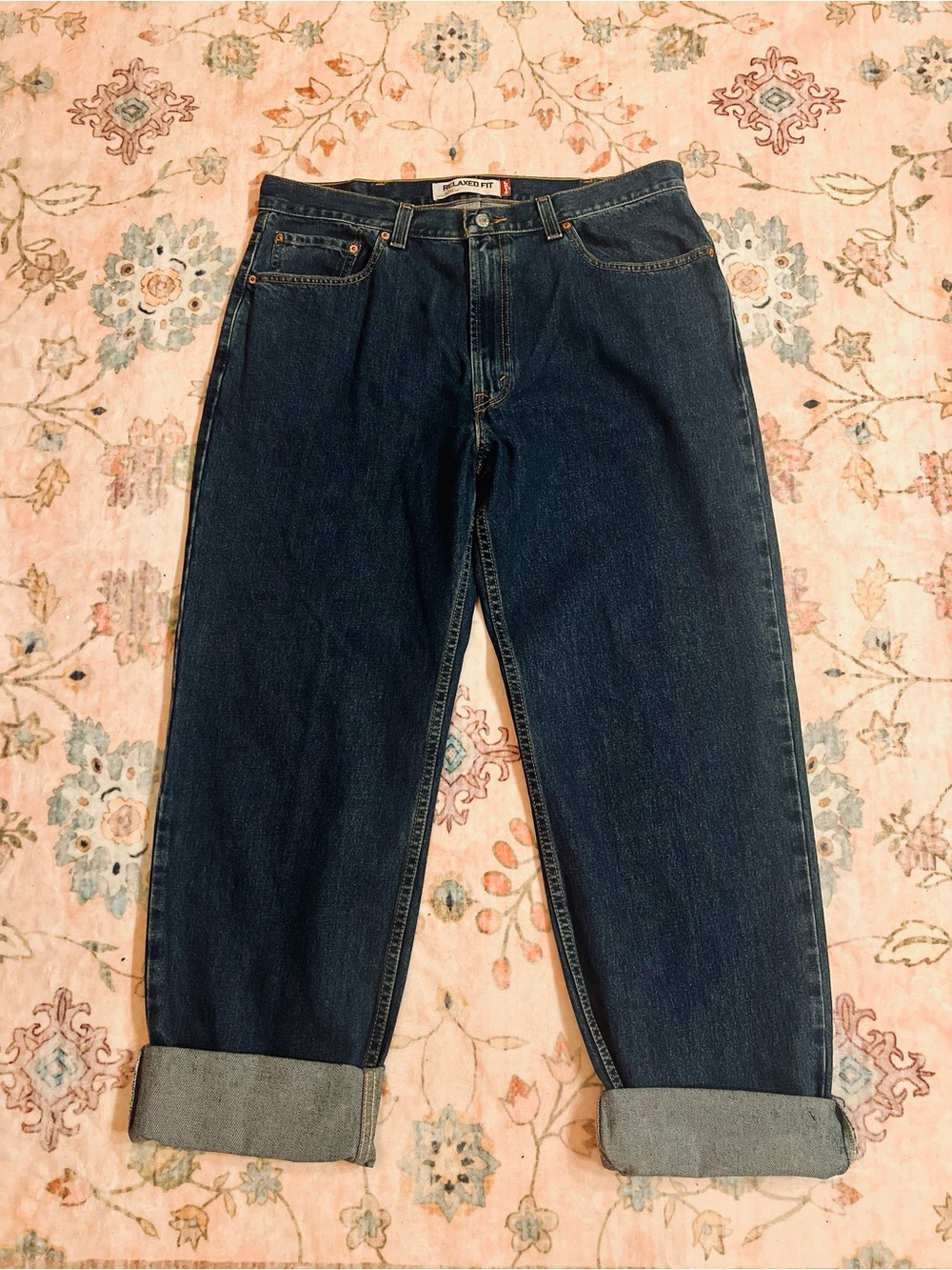 Levi's Dark Blue Relaxed Fit Jeans 550"